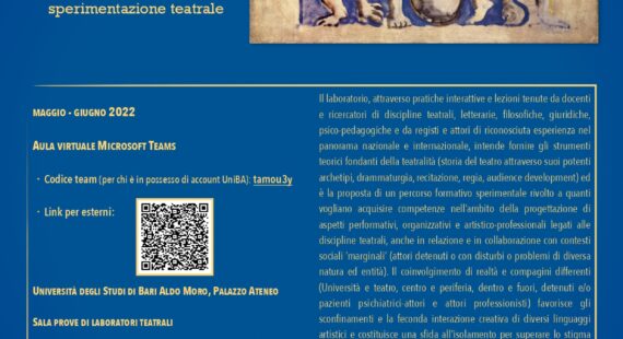 Margini – Fuori formato: Margini e possibilità. Laboratorio di tecniche e linguaggi della sperimentazione teatrale