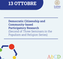 Democratic Citizenship  – Democratic Citizenship and Community-based Participatory Research (Second of Three Seminars in the Populism and Religion Series)