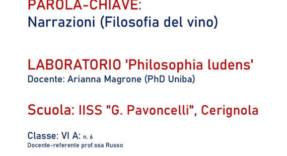 Laboratorio “Philosophia Ludens” – (Narrazioni)