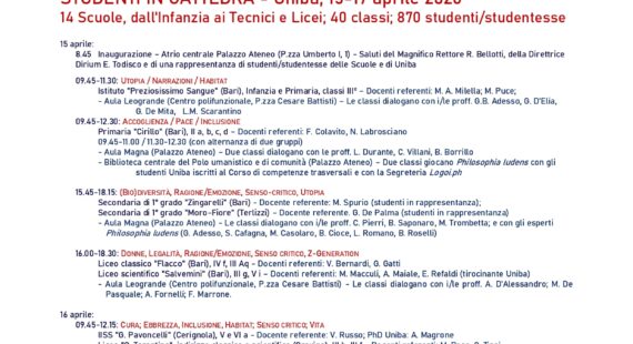 Studenti in cattedra