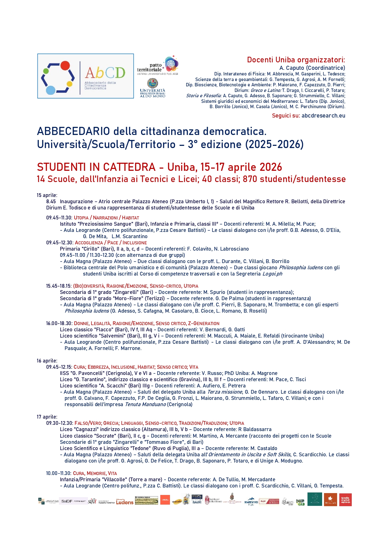 Studenti in cattedra