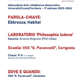 Laboratorio “Philosophia Ludens” – (Ebbrezza)