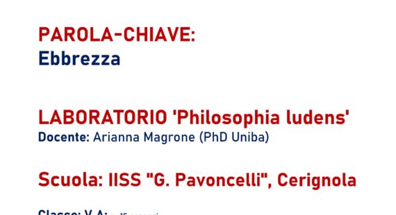 Laboratorio “Philosophia ludens” (Ebbrezza)