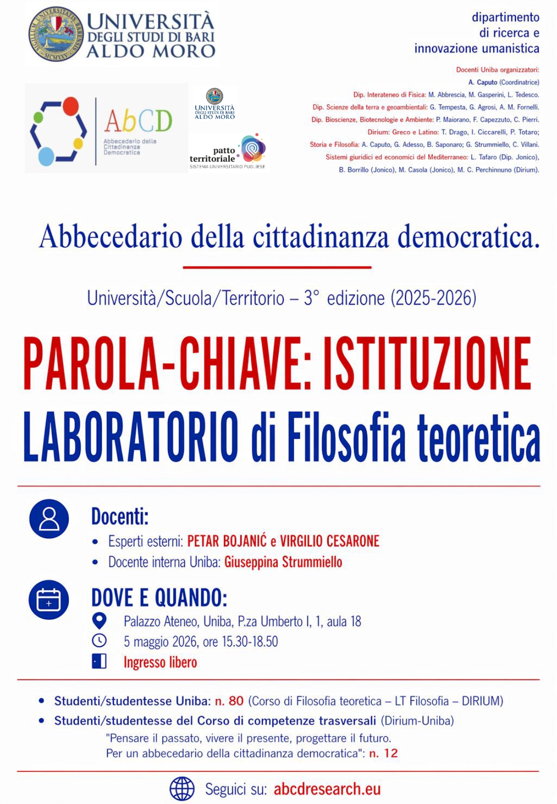 Abbecedario della cittadinanza democratica (Istituzione)