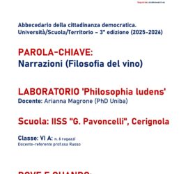 Laboratorio “Philosophia ludens” – Narrazioni (Filosofia del vino)
