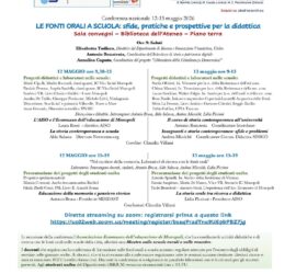 Le fonti orali a scuola: sfide, pratiche e prospettive didattiche