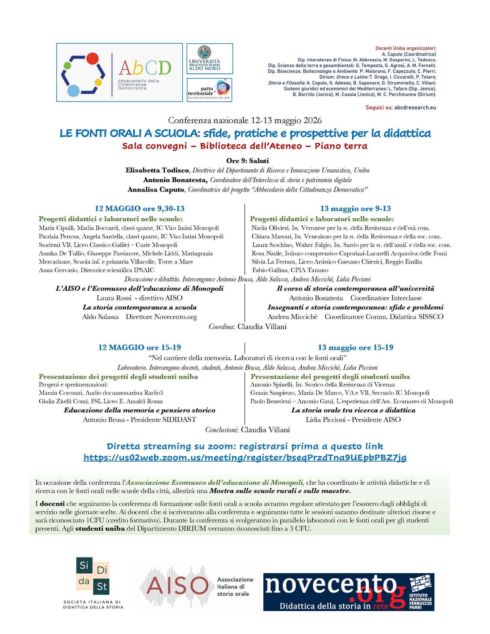 Le fonti orali a scuola: sfide, pratiche e prospettive didattiche